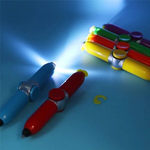 Spining Bright luminous pen LED ROTATING COLOURS - Image 3