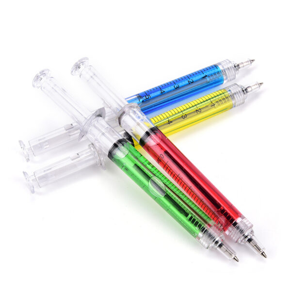 INJECTION Syringe Injection Shape Ballpen Doctor Nurse Gift Liquid Pen Ballpoint - Image 5