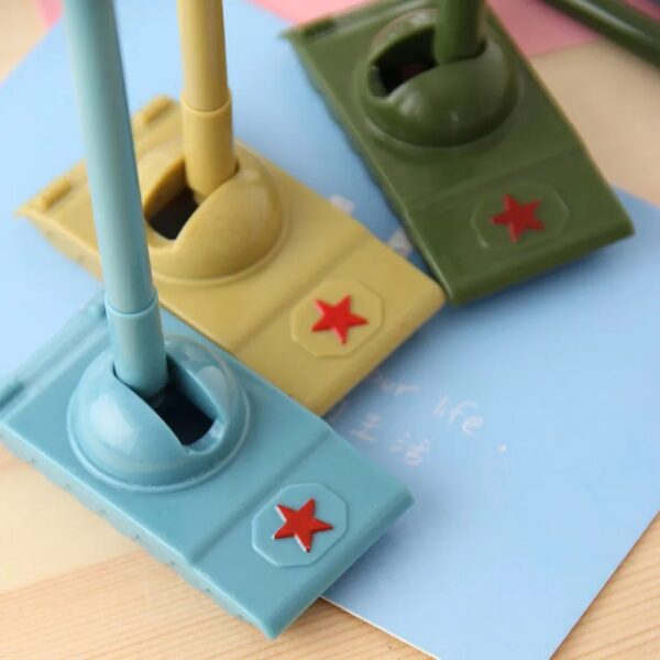 TANK 1 Pcs Novel Creative Weapons Tank Modeling Gel Pen Escolar Office Kawaii Stationery Gifts School Kids Toy Neutral Pens - Image 3