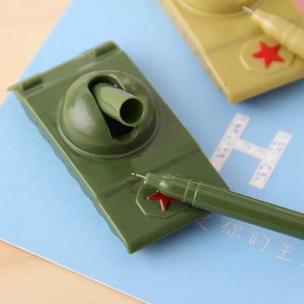 TANK 1 Pcs Novel Creative Weapons Tank Modeling Gel Pen Escolar Office Kawaii Stationery Gifts School Kids Toy Neutral Pens - Image 4