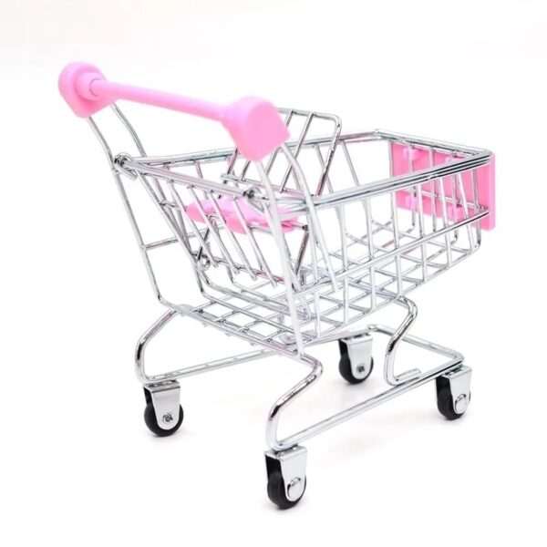 Miniature Mart Trolly Model Supermarket Shopping Cart Baby House Accessories OB11 Mini Cart BJD Scene Dollhouse Decoration - Image 3