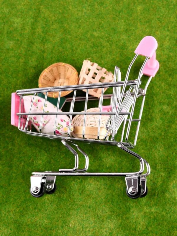 Miniature Mart Trolly Model Supermarket Shopping Cart Baby House Accessories OB11 Mini Cart BJD Scene Dollhouse Decoration - Image 6