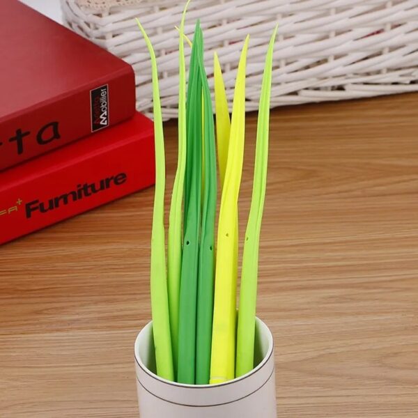 GRASS Tiny Green Grass Gel Pen Blade Grass Potting Decoration