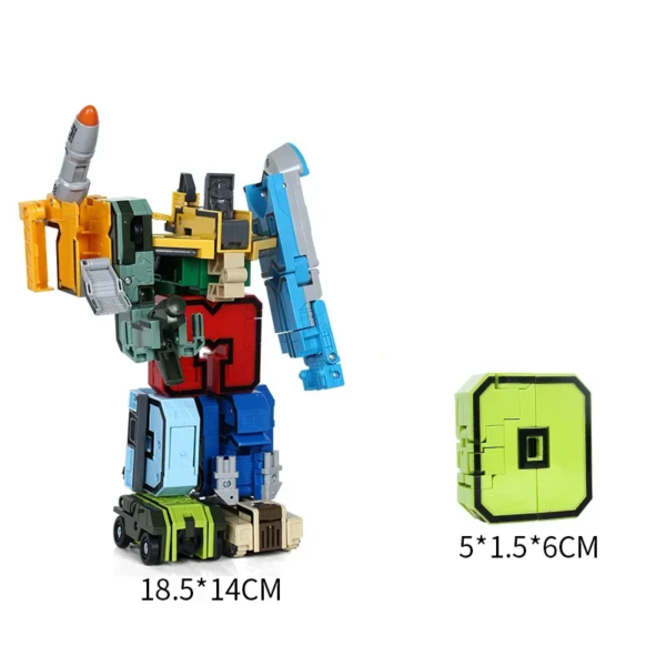 Transformation Number Robot Deformation Figures City DIY Creative Building Blocks Sets - Image 5