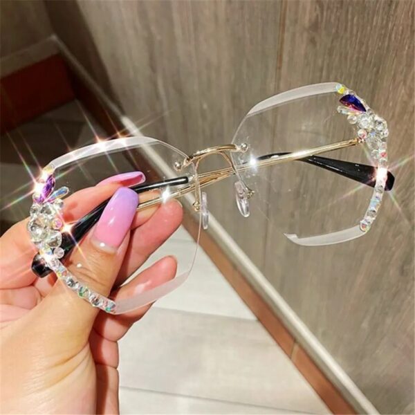 Vintage Rimless Sunglasses - Image 4