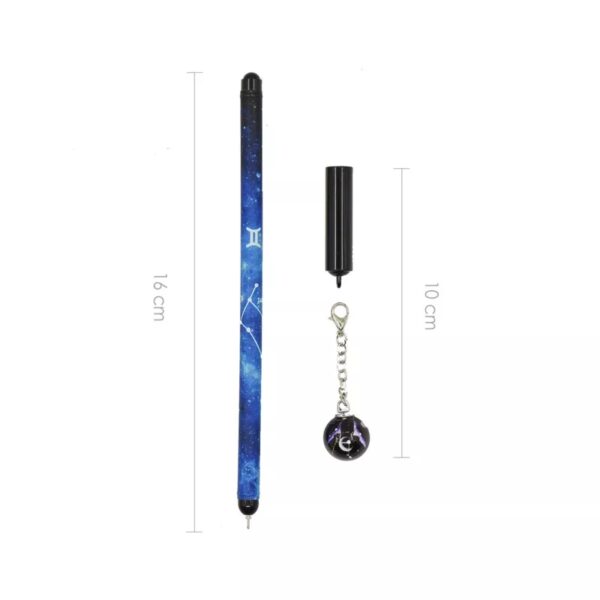 ZODEC Stationery Constellation Noctilucent Pendant Black Student Neutral Cute Kawaii Signature Lovely Pendant Gel Pen - Image 2