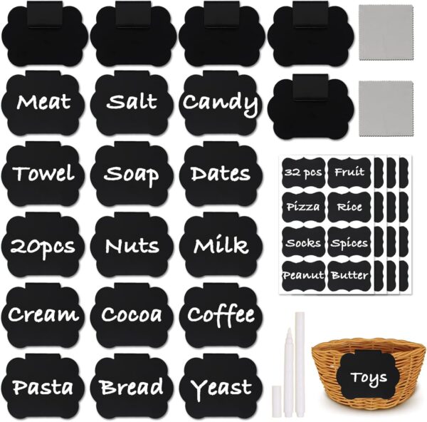 06Pcs Black Stickers - Image 3