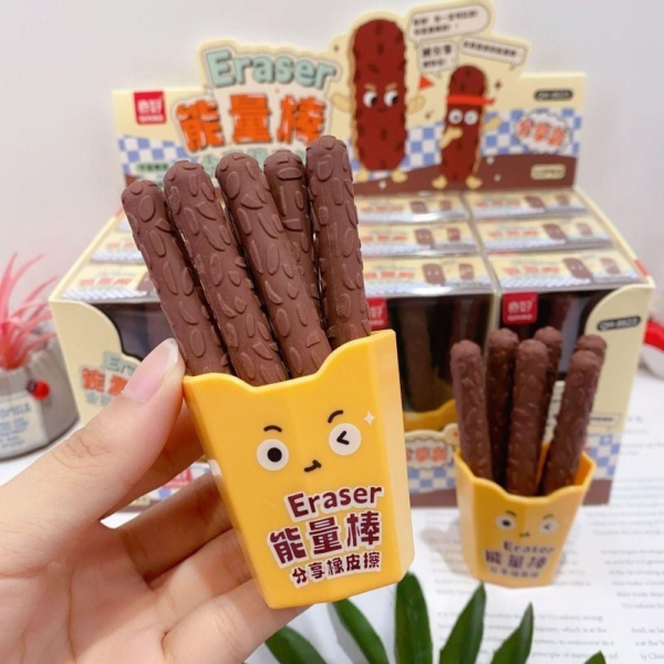 Choclate Bar Basket Erasers