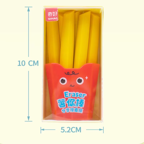 1 Box French Fries Shape Erasers - Image 4