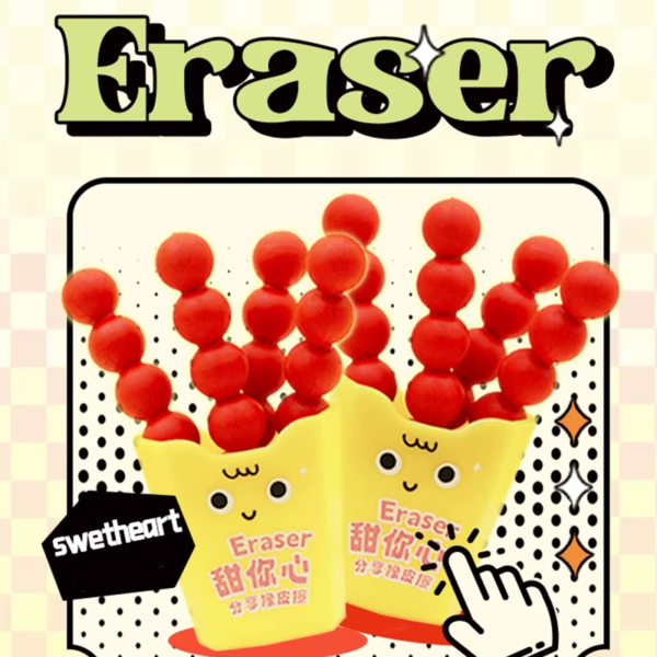 Fruit Shape Basket Erasers - Image 4