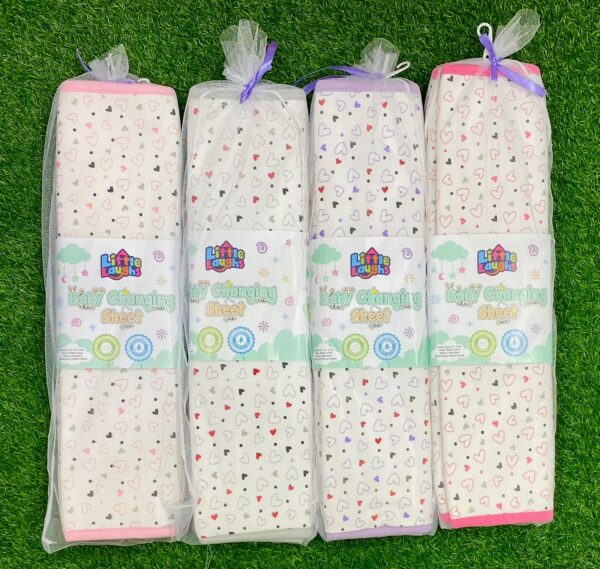 02 Pcs Baby Changing Sheet (Different Sizes) - Image 3