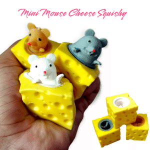 Mini Funny Squishy Cute Antistress Squeeze Rising Toys Mouse Cheese Mouse Puppet Toy