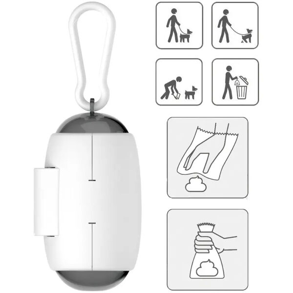 White Quality Diaper Dispenser Box With 1 Roll - Image 10
