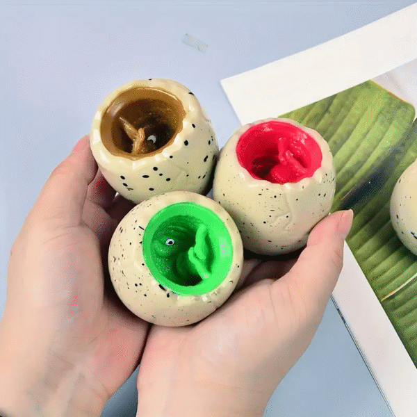 Dino Pops Funny Squishy Cute Antistress Squeeze Rising Toys Mouse Wooden Squirrel Puppet Toy - Image 5